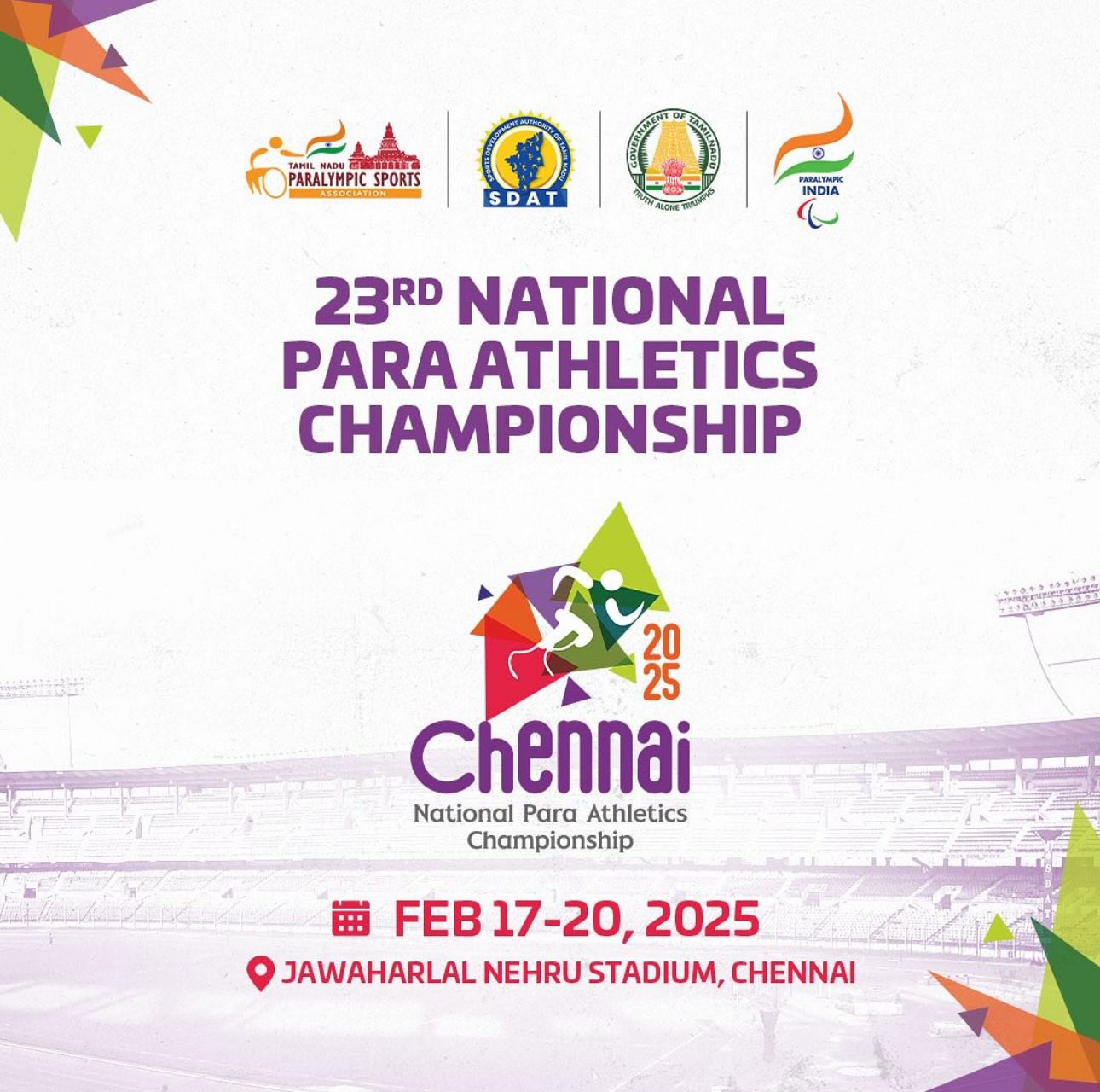 23rd National Para Athletics Championship 2025